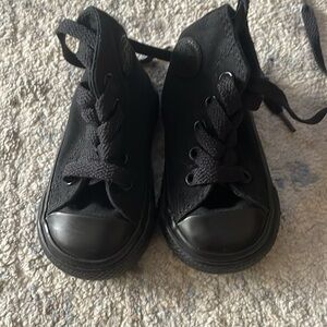 Converse black high tops